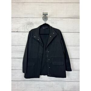 Doe And Rae Women's Black Faded Military Utility Jacket Size Small